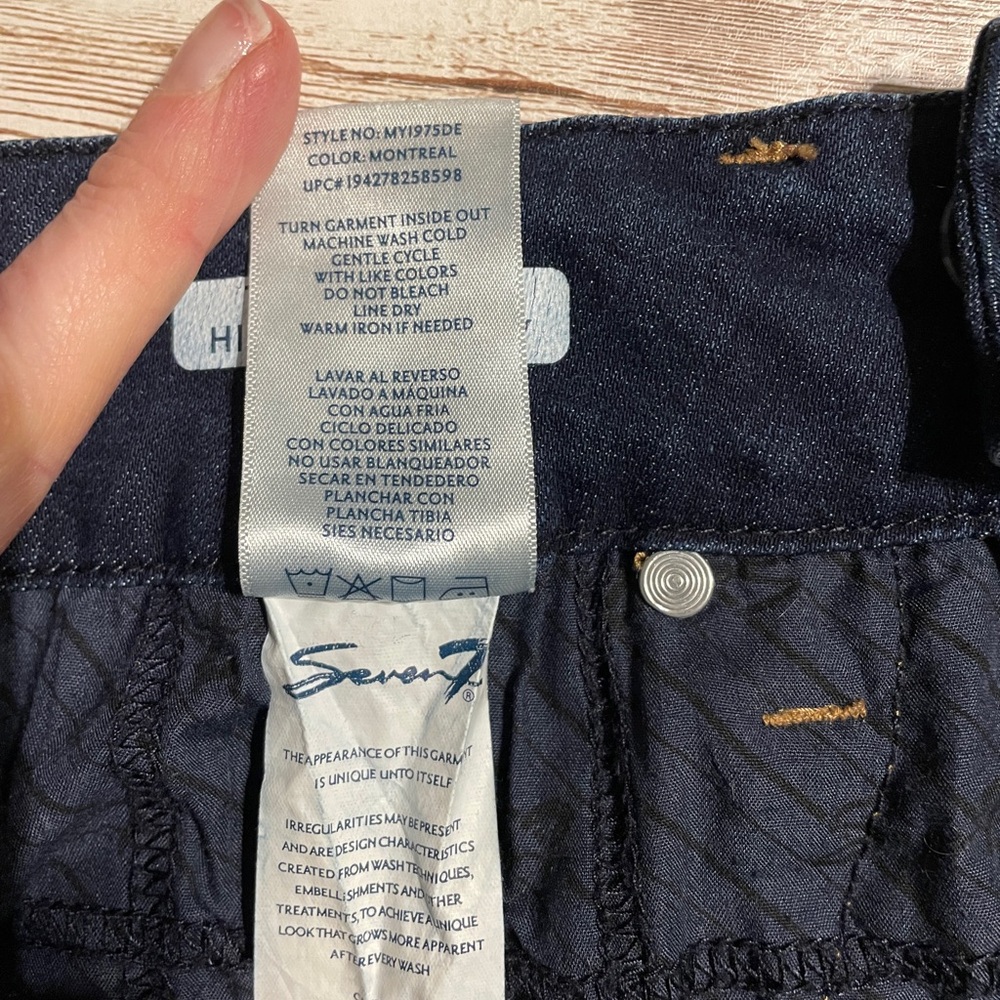 Seven7 Dark Blue Women's Jeans Size 14 - Picture 7 of 7